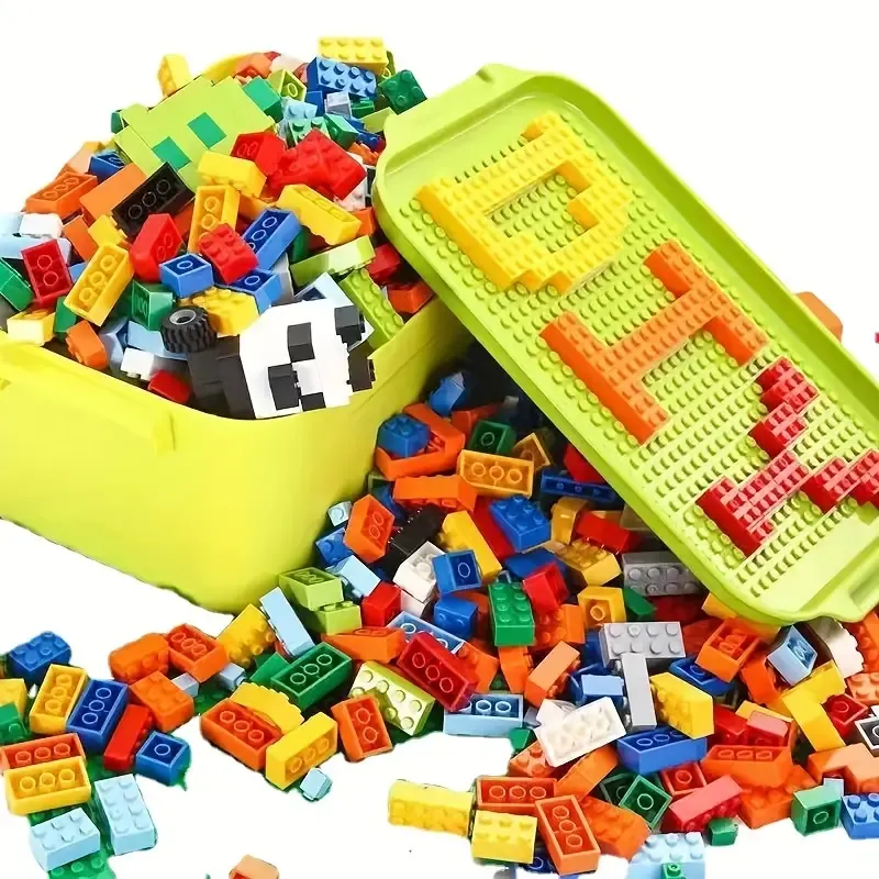 500pcs Children's Educational Assembled Building Blocks, Early Education Toys For Kindergarten,DIY Small Particles Inserted Building Blocks
