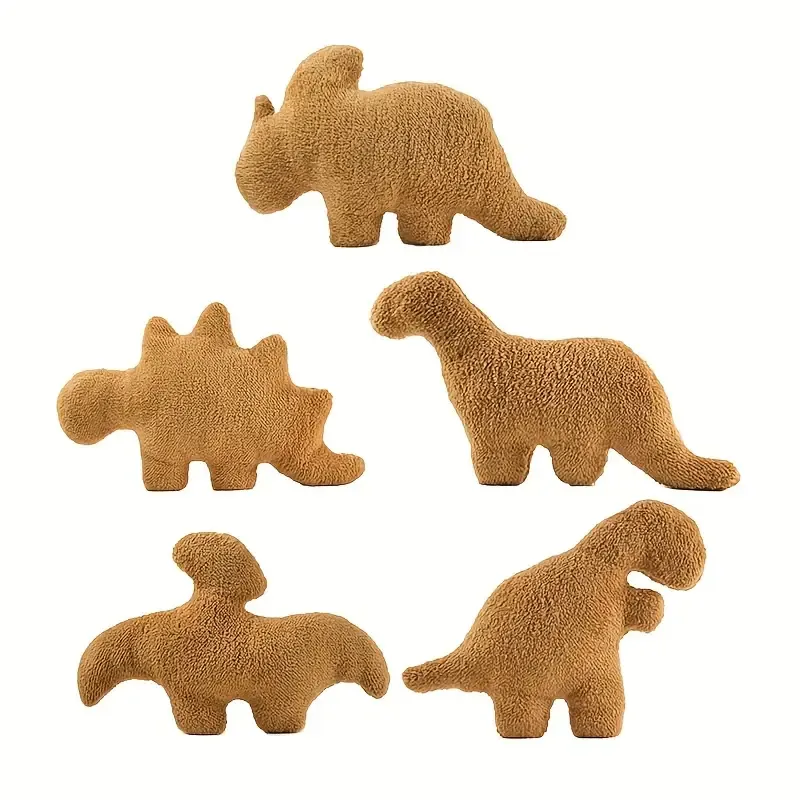 1pc Dino Nugget Pillow Chicken Nugget Plush Pillow Cartoon Dinosaur Stuffed Animal Plush For Kids Baby Gift [Halloween Decor][Christmas Gift ][thanksgiving]