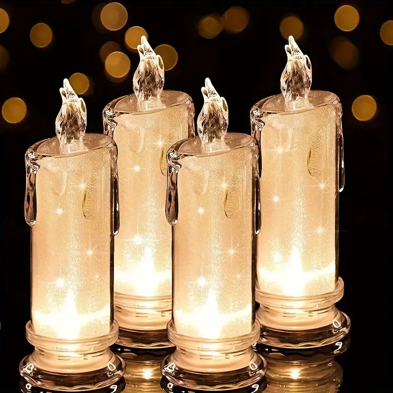 Flameless LED Candles 2/3pc Set Battery-Included, Romantic Flickering Ambiance 