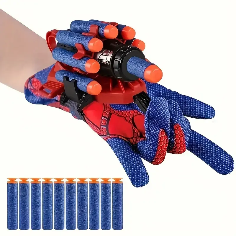 1pc Spider Silk Launcher Toy With Soft Bullets, Christmas, Thanksgiving, New Year Gifts